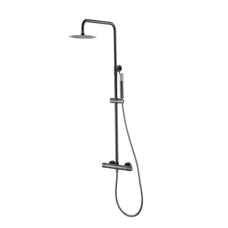 Neue Kollektion Imex – Monza thermostatische Duschsäule schwarz Gunmetal