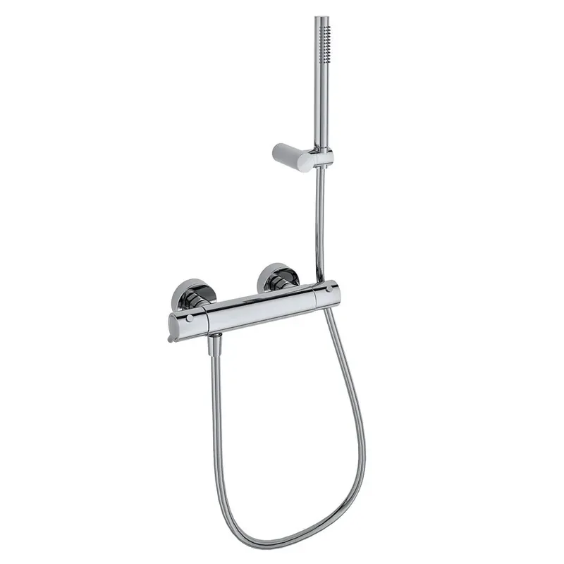 Markenware Ramon Soler - Thermostat-Duscharmatur Odisea mit Duschset in Chrom