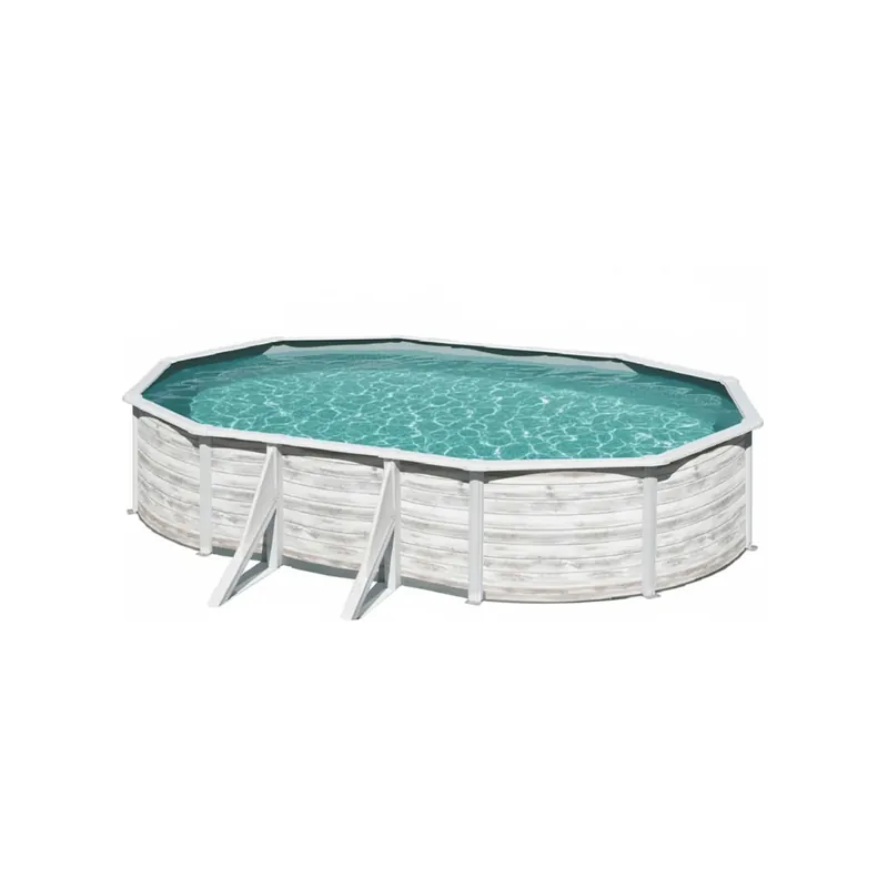 Finale Aktion Aufstellpool Gre Finlandia Oval in Holzoptik