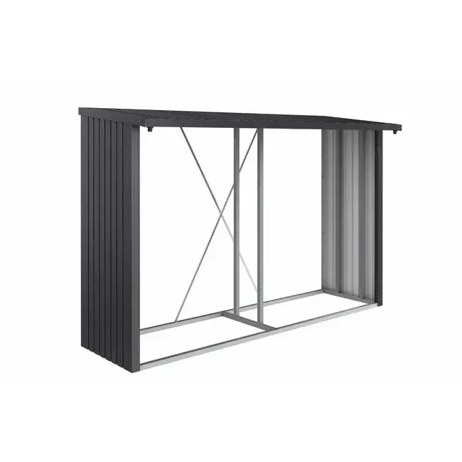 Meistverkauft Biohort – WoodStock Holzlager und Geräteschrank alles in einem Metallic Dunkelgrau