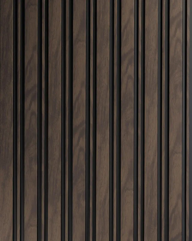 Balzac Wandverbundpaneel Nussbaum und Schwarz innen 12,2 x 270 cm Aktuell