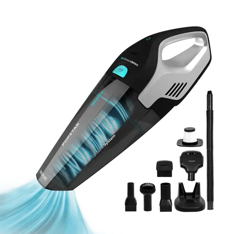 Cecotec Conga Popstar Micro 18,5 V Handstaubsauger mit Zyklon-Technologie 110 W und Tierzubehör Neu