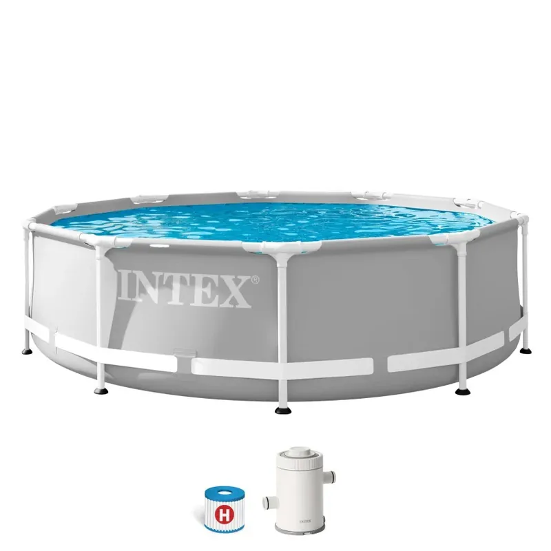 Preiswert Intex Prism Frame Rund Aufstellpool 305x76 cm mit Filteranlage