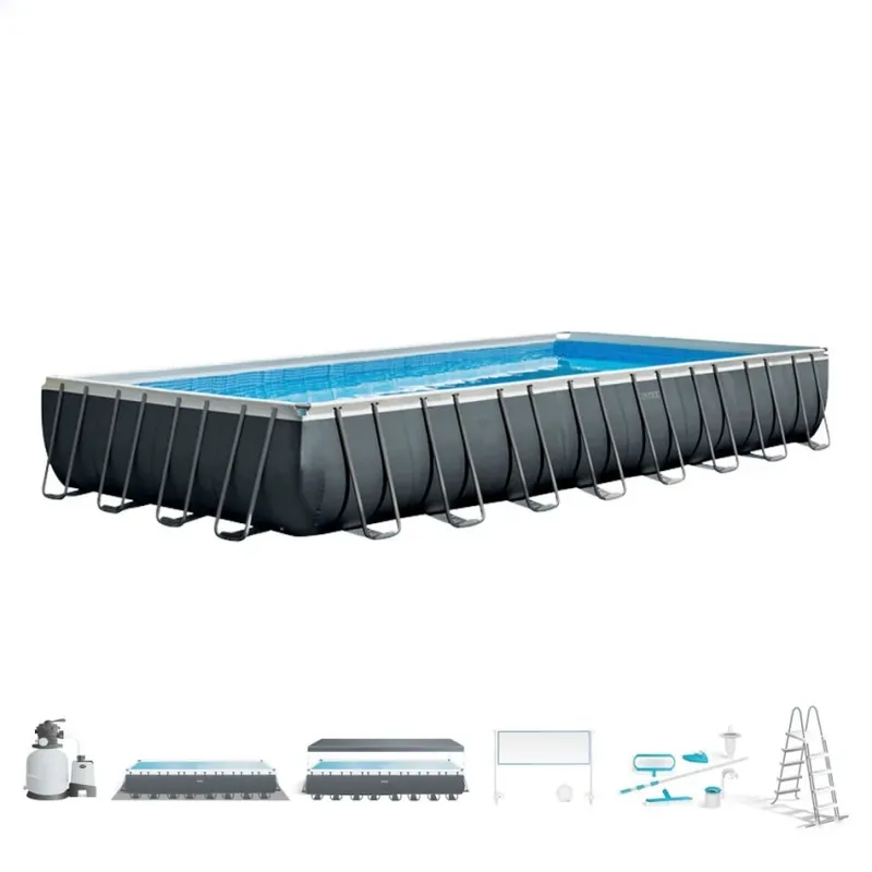 Intex Ultra XTR Frame Aufstellpool Rechteckig 975x488x132cm Sichere Zahlung