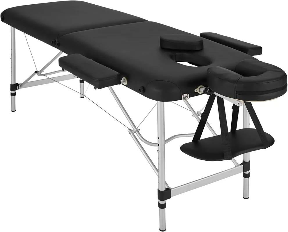 Klappbare 2-Zonen-Massageliege mit höhenverstellbarer Kopfstütze und tragbarem Design 70 cm Kostenfreie Lieferung