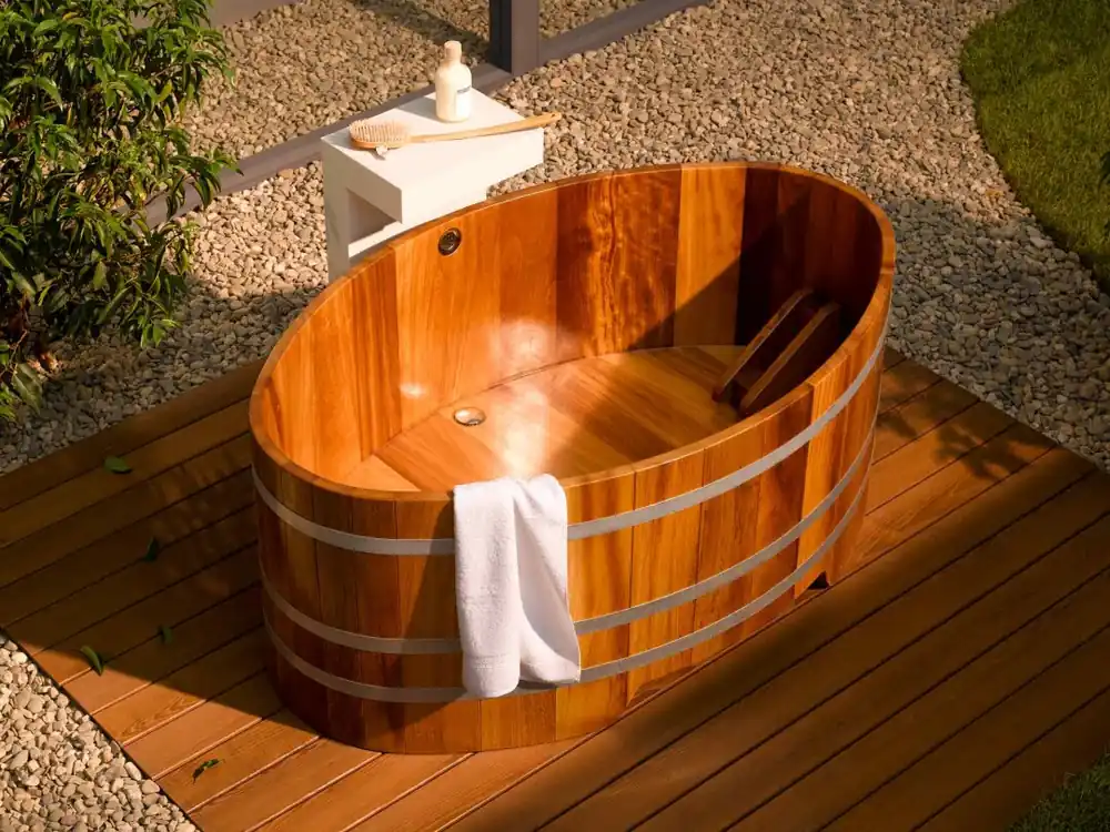 Holzbadewanne Kambala 167 cm x 73 cm Top-Angebot