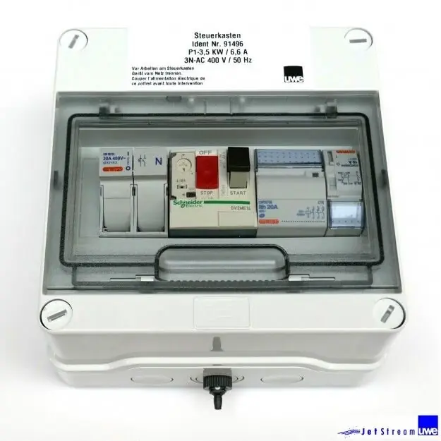 Garantierte Lieferung UWE Jetstream Pneumatik Schalter Fertigbauteil Steuerkasten 400V 3,5kW