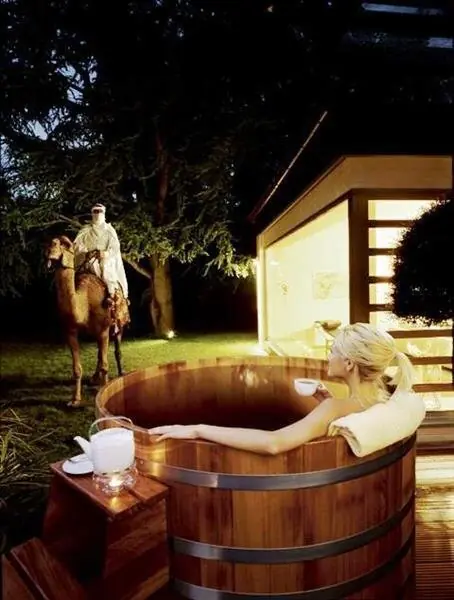 Sauna Tauchbottich Badebottich Kambala rund D153 cm Höhe 100 cm Direkt Vom Hersteller