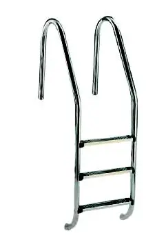 Neu Einbauleiter Edelstahl V4A de luxe 5-stufig weiter Holm 650 mm Schwimmbad Leiter