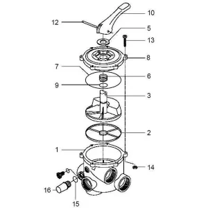 Wochenendangebot Speck Schauglas mit O-Ring für 1 1/2 Zoll Mehrwegeventil Teil Nr. 15+16