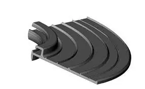 MTH Einhängeprofil Eckstück gebogene Ecke 90° Radius 50 mm Sonderaktion