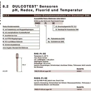 Must-Have ProMinent - Elektrode RHES-PT SE Chlor-Elektrode für Dosieranlagen Redox electrode RHES-Pt-SE [no label]