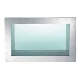 Unterwasser Fenster 1090 x 690 mm V4A-Edelstahl Betonbecken mit Fliesenaufbau Heißes Angebot