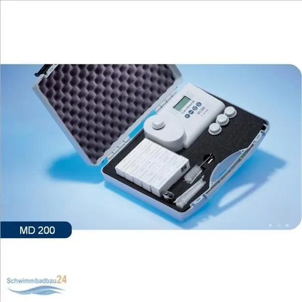 Garantierte Lieferung Lovibond Photometer MD 200 - 4 in 1 für Chlor pH-Wert Säurekapazität Ks4.3 und Harnstoff mit Reagenztabletten
