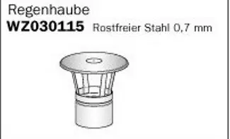 Preis Gesenkt Harvia Ofenrohr Regenhaube Ø 115 mm Edelstahl
