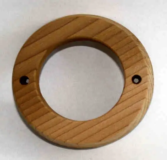 Saisonangebot Sentiotec Sawo Holz-Dekorring für Fühler - Dunkel