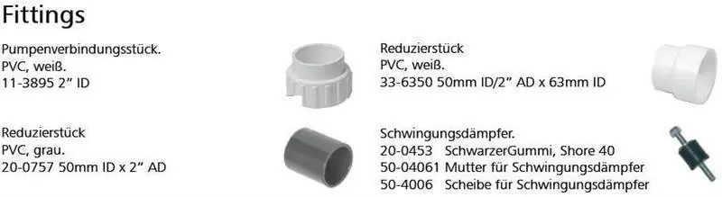 Top-Preis Übergangsfitting PVC 3" ID weiß für Magnaflow Pumpen