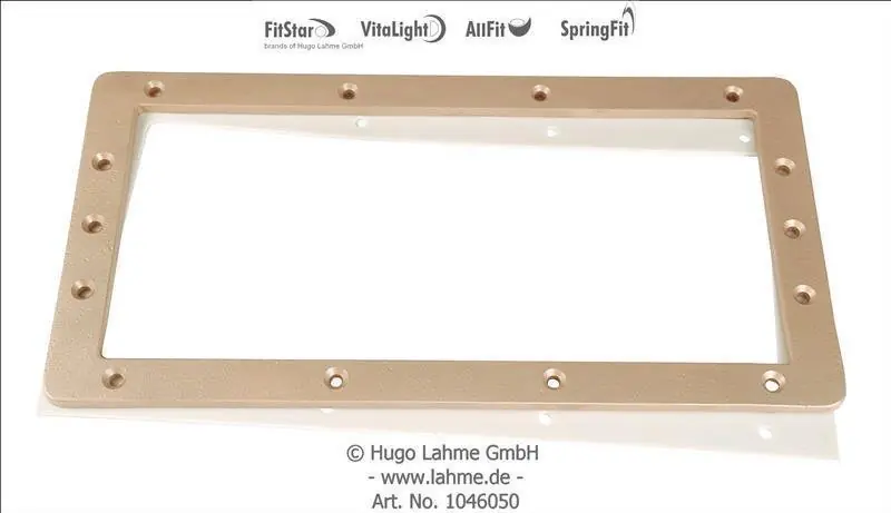 Schneller Versand Skimmer Folienflansch für Verlängerung aus Bronze mit Dichtung und Schrauben