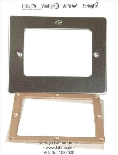 Skimmer Flanschsatz 2-teilig mit Blende aus V4A für Folienbecken Bronze Ausverkauf