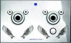 Saisonangebot UWE Jetstream BAMBO 2 Zweiflut Fertigbauteil 3,5kW 400V Blende Edelstahl (ohne Beleuchtung)