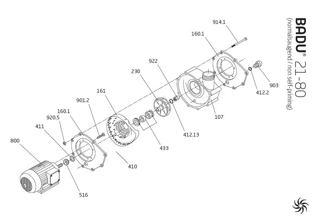 Markenware Speck Profildichtung für Badu 21-80 Pumpe