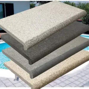 Aktion Beckenrandstein SET Granit Napoli 8-förmig Nasensteine Top-Seller