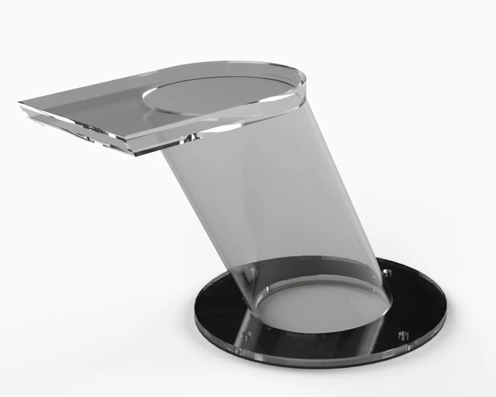 Markenprodukt Ideal Eichenwald Schwalldusche Caribic LED Acrylglas zum Aufdübeln oder einbetonieren