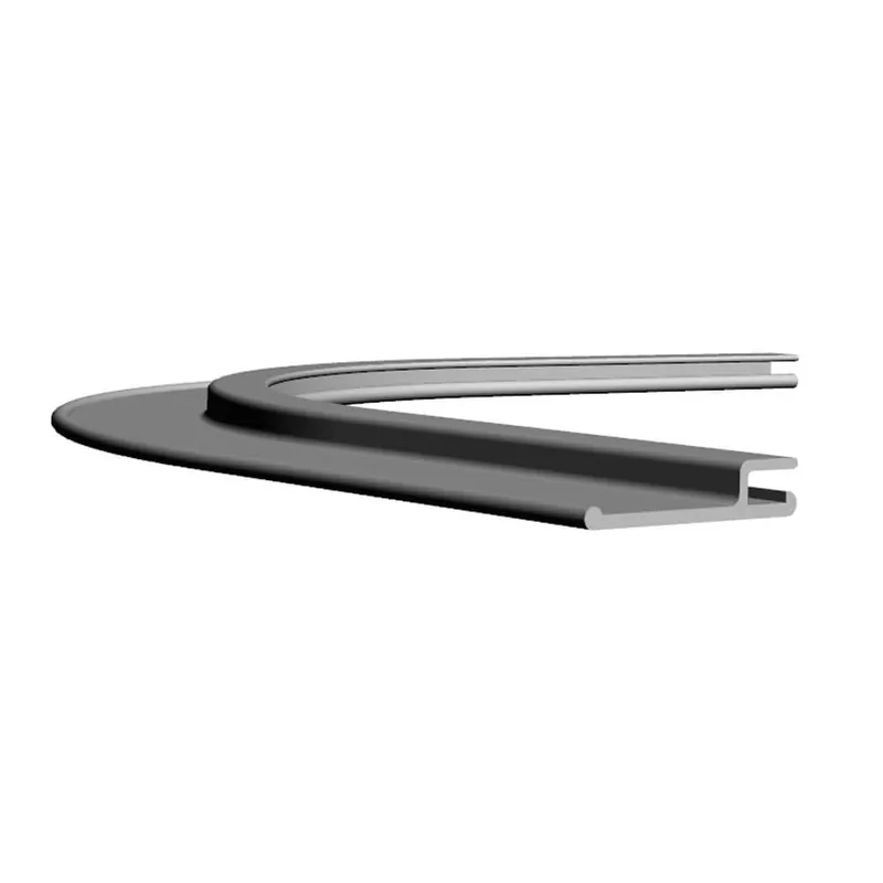 Klemmprofil Eckstück rund, 50mm, Radius 15cm Rabatt