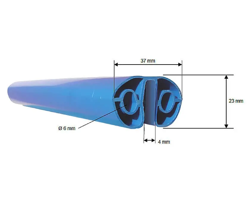 Poolhandlauf Standard Ovalpool 6,00 x 3,20 m blau Gratis Versand