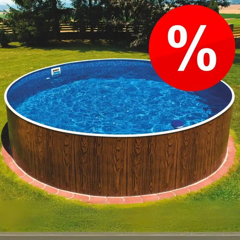 Azuro Deluxe Stahlwandpool Rund Ø 550 x 120 cm Neue Ware