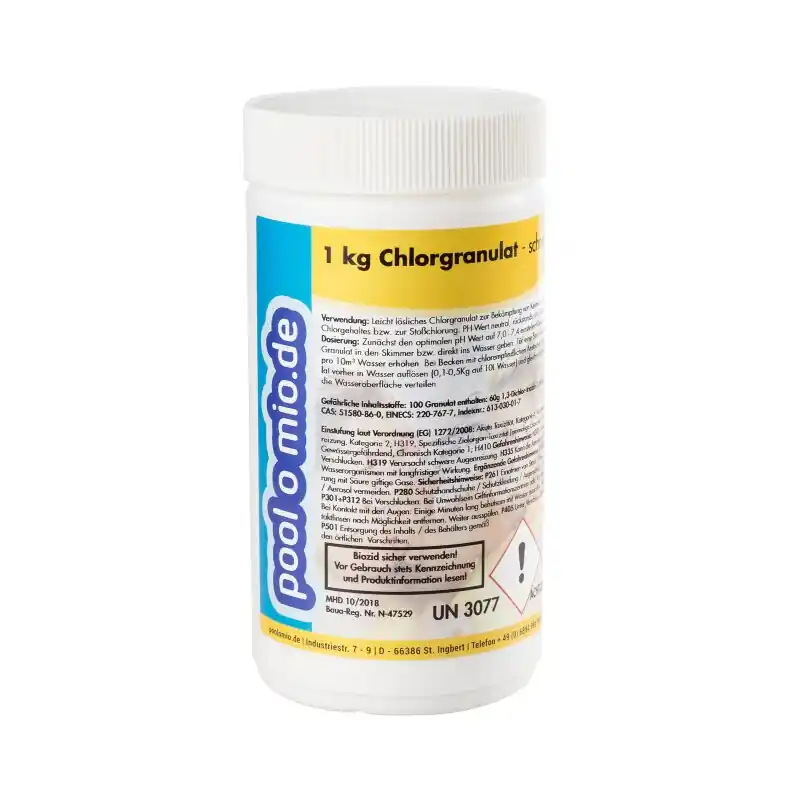 Chlorgranulat 1kg - schnell löslich - Preisreduziert