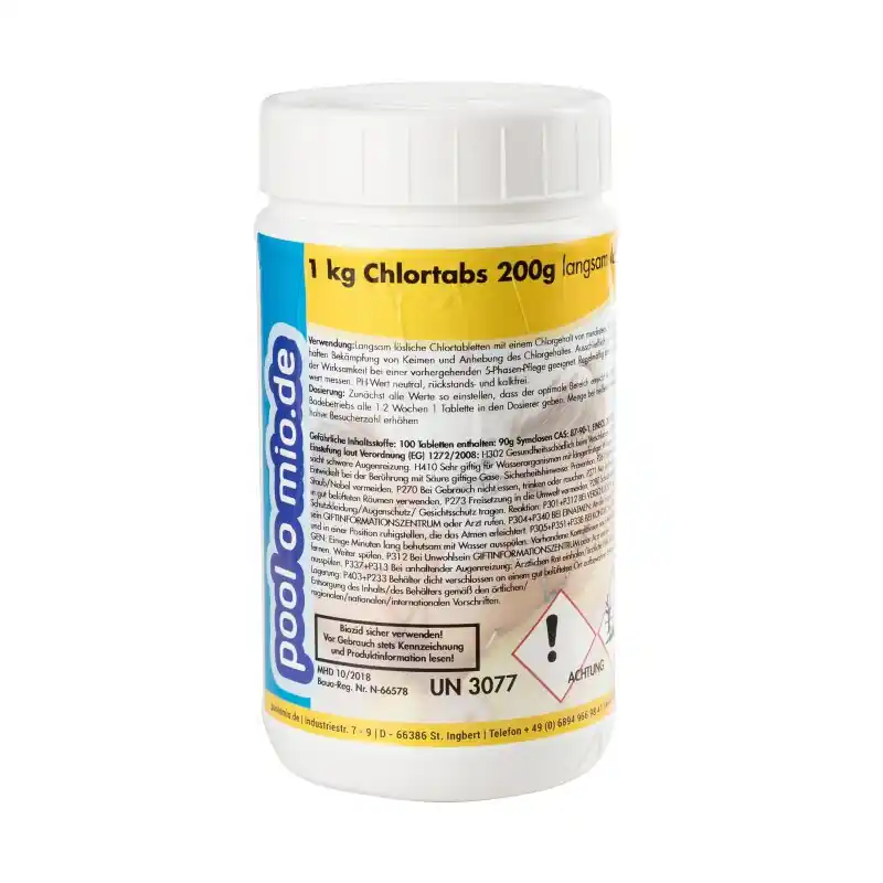 Bestseller Chlortabs 200 g - langsam löslich