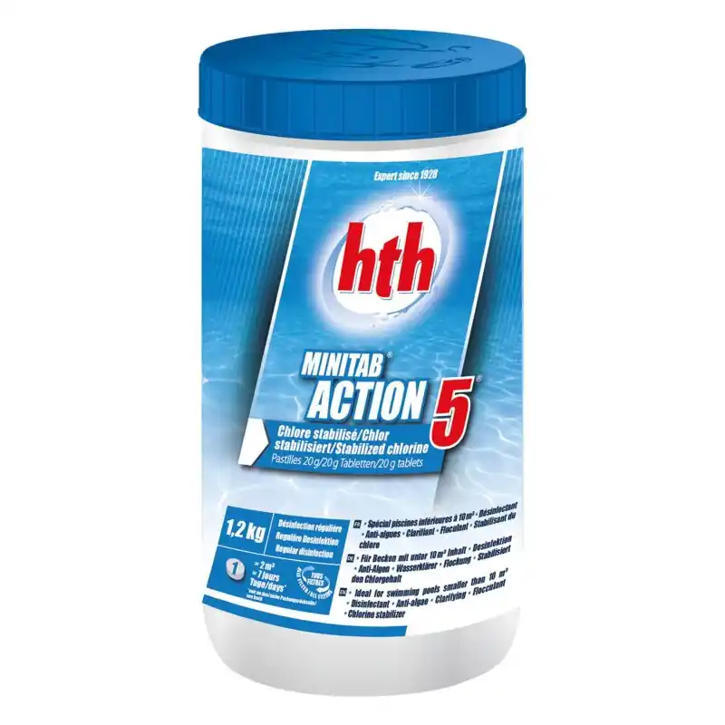 Sonderangebot hth® MINITAB® 20g ACTION 5® Multitabs | 1,2 kg