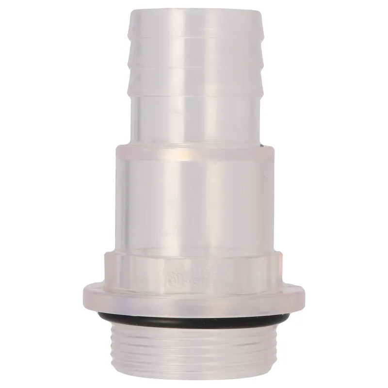PVC Schlauchstutzen transparent- 32/38mm mit Außengewinde Knallerangebot