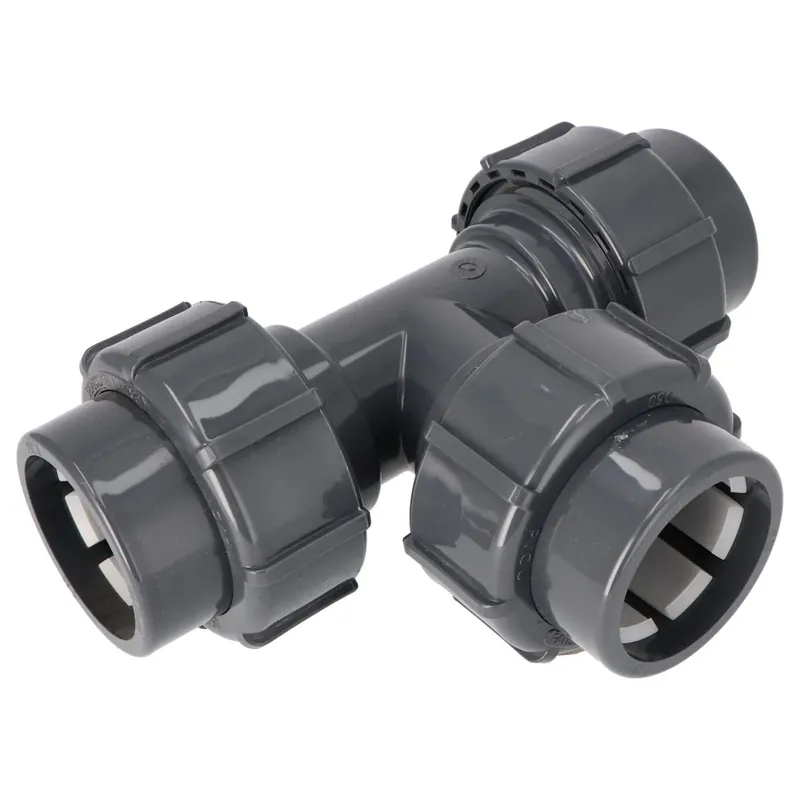 Super-Preis FlexFit T-Stück 90° 50 x 50mm Klemmanschluss