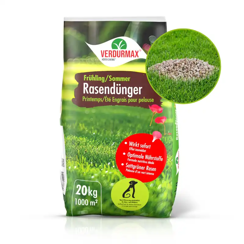 20 kg VERDURMAX® Rasendünger Frühling / Sommer Heißes Angebot