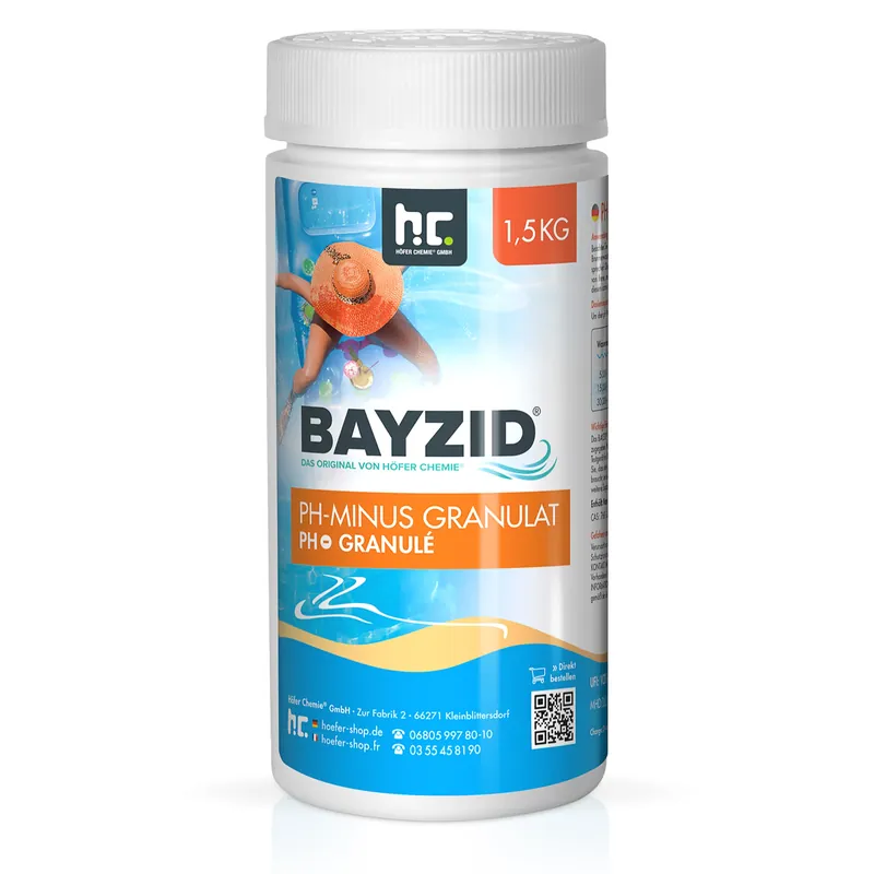 1,5 kg BAYZID® pH Minus Granulat Neu Im Sortiment