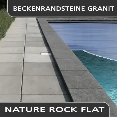 Beckenrandsteine Granit Ovalpool 700x300cm Saisonangebot