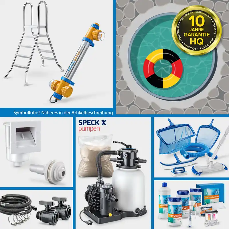Rundpool PS HQ 4,00 x 1,20m | Alu-Handlauf | Folie 0,8mm sand PROFI-Set | Freiaufstellung/Teileinbau Direkt Vom Hersteller