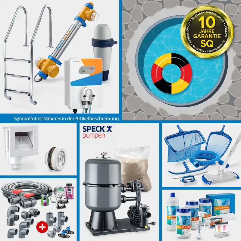 Begrenztes Angebot Rundpool PS SQ 4,00 x 1,35 m | Alu-Handlauf | Folie 1,0mm blau PERFECT-Set | Teil-/Kompletteinbau