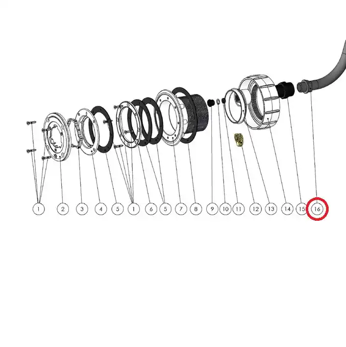 Flexible Hülse M-M 3/4-M25 für Compact-Scheinwerfer Einbaunische Markenprodukt