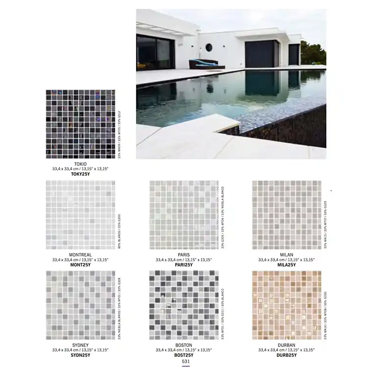 Beliebt Gresite Mix Nacarados premiun 2,5x2,5 cm AstralPool