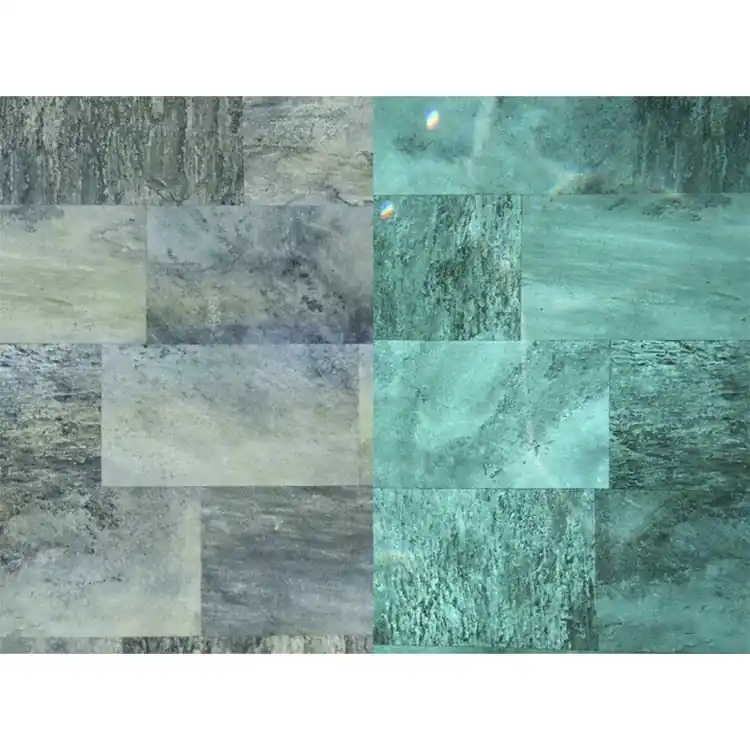 Finale Aktion Haogenplast StoneTile 3D Smaragdgewebe