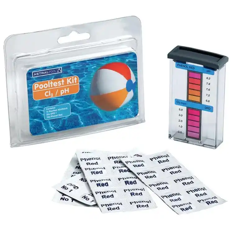 Echt Pooltester AstralPool freies Chlor und pH