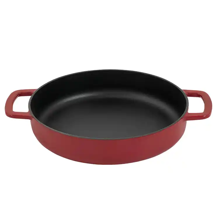 Combekk Gusseisenpfanne mit zwei Griffen Ø 24 cm Bordeaux Top-Preis