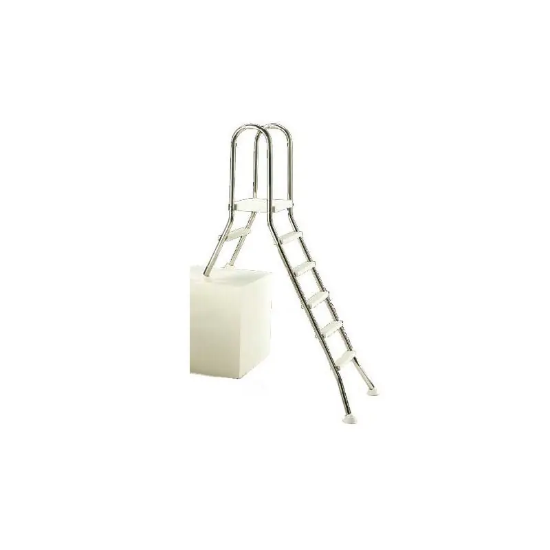 Saisonangebot Halb- Hochbeckenleiter aus Edelstahl 5 + 1 Stufen