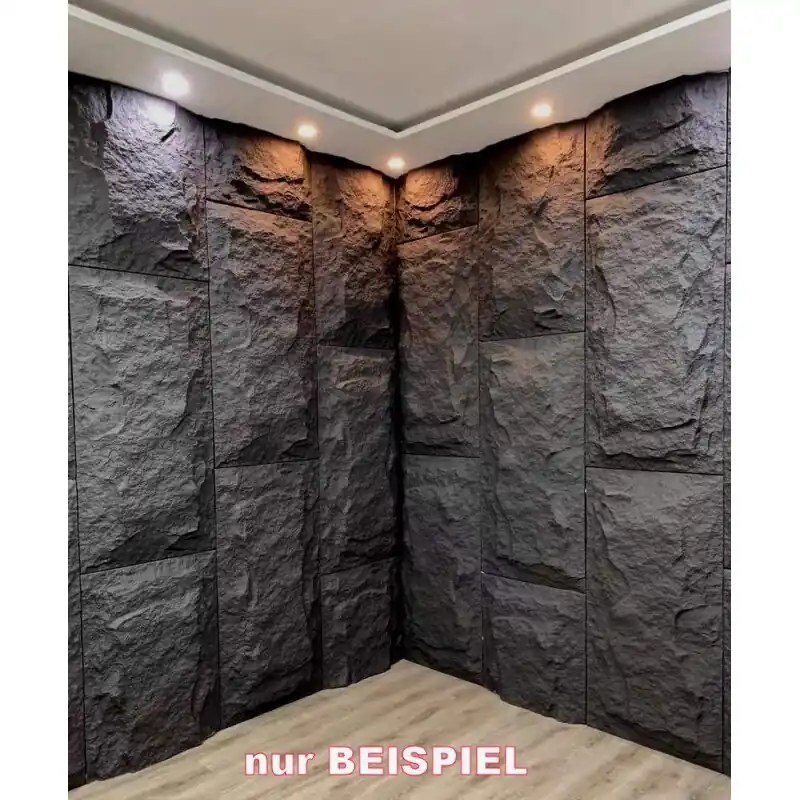 Wandelement Stone Rock black 1200 x 600 Schnäppchen