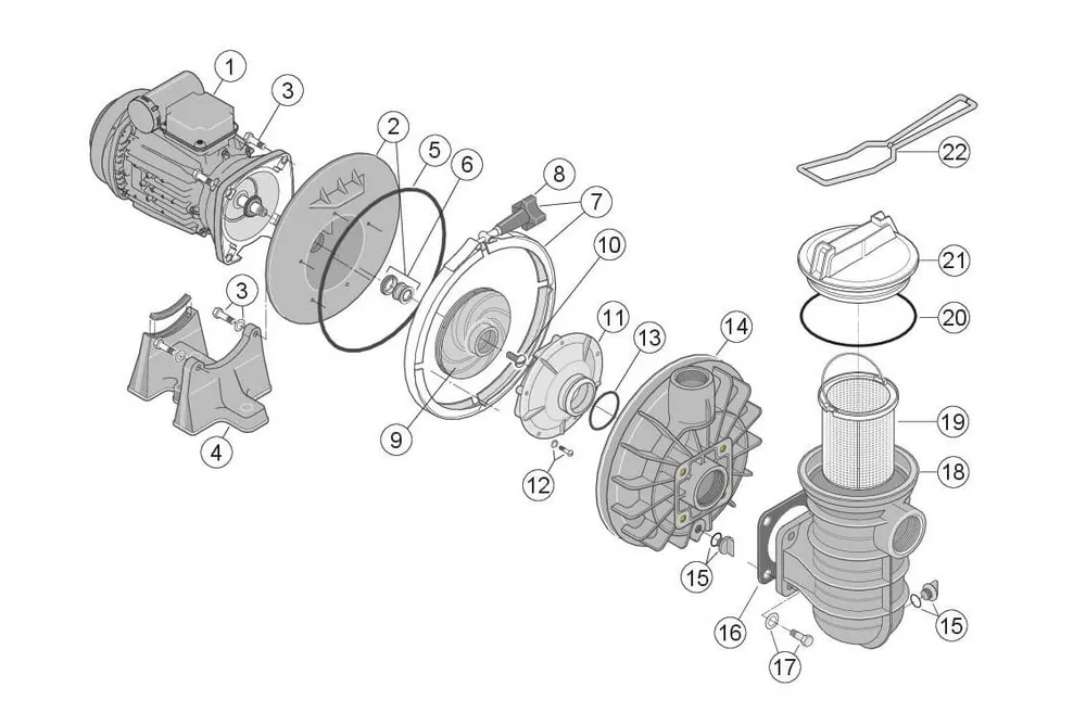 Ersatzteile für Sta-rite 5P2R & LA Sta-Rite Pumpen Kostenloser Versand