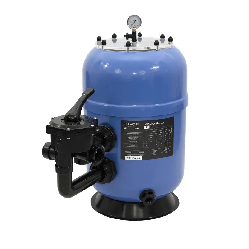 Super-Preis Peraqua Polyester Filter Vienna 2 Side Mount mit 6-Wege-Ventil und transparentem Deckel