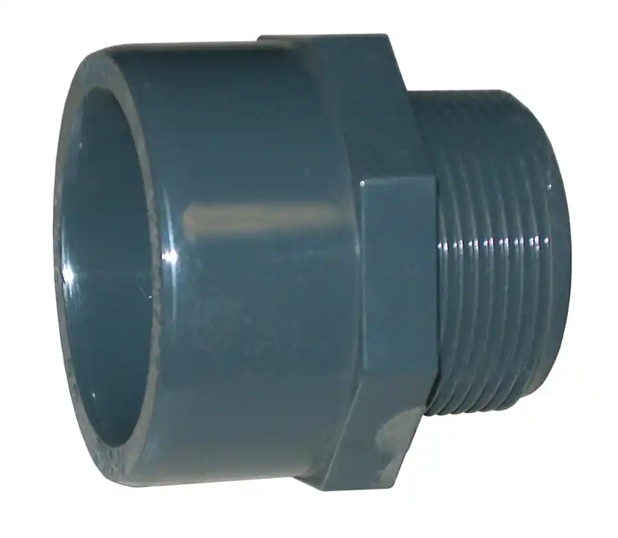 PVC Ü-Muffennippel DA 50 mm x 1 1/2" AG Letzte Chance